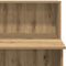vidaXL - Receptiebalie - 100x50x103,5cm - bewerkt - hout - artisanaal - eikenkleur