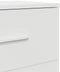 vidaXL - Nachtkastje - met - 2 - lades - 40x36x50 - cm - wit