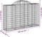 vidaXL - Schanskorven - 11 - st - gewelfd - 200x50x120/140 - cm - ijzer