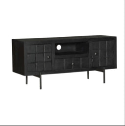 Tv meubel Evan 120 cm - Tv meubel zwart - tv kastje