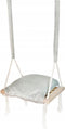 Houten 3 in 1 Meegroeischommel Schommel met Kussen - Licht Grijs - Baby Peuter Kleuter
