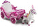 Huffy Princess Koets 17335W - 6V Prinsessenkoets - Interactief Paard - Roze