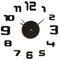 Muurklok Caison Zwart Ø 35 cm Sticker