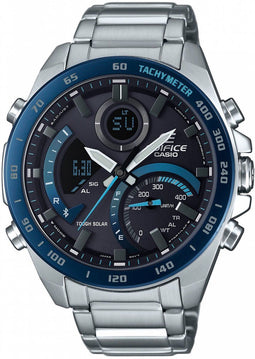 Casio Edifice ECB-900DB-1BER - Herenhorloge - Solar - Bluetooth - Zilverkleurig