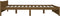 vidaXL - Bedframe - massief - hout - honingbruin - 200x200 - cm