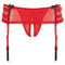 Rene Rofe Jarretelstring Met Open Kruis - Rood