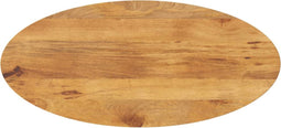 vidaXL - Tafelblad - ovaal - 90x40x3,8 - cm - massief - mangohout