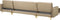 ABERDEEN - Bank U-vormig - Beige - 5 persoons - Universeel - Fluweel