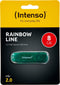 Intenso Rainbow Line - USB-Stick 8GB - Groen