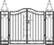 vidaXL-Poort-121x8x100-cm-smeedijzer-zwart
