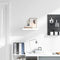 vidaXL - Wandschap - zwevend - 50x23,5x3,8 cm - MDF - hoogglans wit