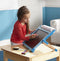 Melissa & Doug - Houten Teken Ezel - Dubbelzijdig met schoolbord en dry-erasebord - Inclusief papierrol en accessoires