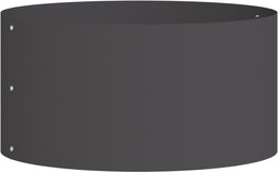 vidaXL - Tuinplanter - Zwart - 40x40x20 - cm - Staal