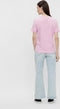 Pieces PCRIA SS FOLD UP SOLID TEE NOOS BC - T-shirt - Katoen - Pastel Lavender - Maat XS