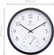 Weerbestendige buitenklok - met thermometer - 30.5 cm - Zwart en Wit - Marigold - NeXtime