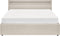 ARMELLE - Bed met opbergruimte - Beige - 160 x 200 cm - Polyester
