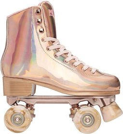 Impala Rolschaatsen - Maat 39 - Softboot met mesh voering - Roze - Goud