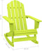 vidaXL - Schommelstoel - Adirondack - massief - vurenhout - groen