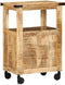 vidaXL - Keuken - Trolley - 55x40x80 - cm - Massief - Ruw - Mango - Hout
