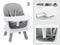 Kinderstoel - babystoel - 6-in-1 - multifunctioneel - grijs wit
