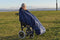 Splash Wheely Mac Deluxe - Medisch hulpmiddel - Water- en winddicht - Maat M - Blauw