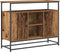 vidaXL - Dressoir - Oud - Hout - 100x35x80 - cm - Samengesteld - Hout - en - Staal