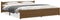 vidaXL - Bedframe - massief - hout - honingbruin - 200x200 - cm