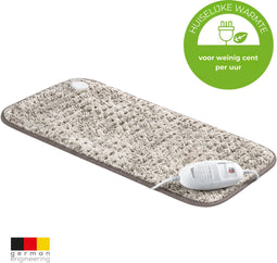 Beurer HK 123 Warmtekussen Elektrisch XXL - Heating Pad - Op hele Lichaam te gebruiken - Snel Warm - Zachte, Behaaglijke Fleece - Mag in Wasmachine - Huiselijke Warmte voor Weinig Cent p/u - Nordic Taupe