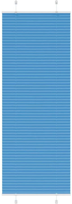 vidaXL - Plissé - rolgordijn - 75x200 - cm - stofbreedte - 74,4 - cm - polyester - blauw