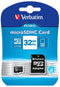 Verbatim microSDHC Class 10 - Geheugenkaart 32GB - Lezen/schrijven 10MB/s