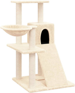 vidaXL - Kattenmeubel - met - sisal - krabpalen - 82 - cm - crèmekleurig