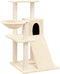 vidaXL - Kattenmeubel - met - sisal - krabpalen - 82 - cm - crèmekleurig