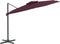 vidaXL - Zweefparasol - met - dubbel - dak - 400x300 - cm - bordeauxrood
