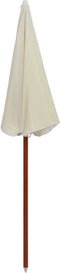 vidaXL - Parasol - met - stalen - paal - 180 - cm - zandkleurig