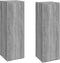 vidaXL - Tv-meubelen - 2 - st - 30,5x30x90 - cm - bewerkt - hout - grijs - sonoma - eiken