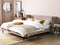 ARETTE - Tweepersoonsbed - Taupe - 180 x 200 cm - Fluweel