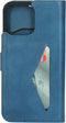 Mobiparts iPhone 14 Pro Max - Classic Wallet Case - Ruimte voor pasjes - Steel Blue