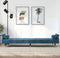 vidaXL - Slaapbank - met - kussens - fluweel - blauw