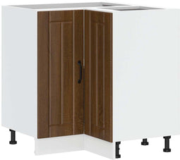 vidaXL - Keuken - hoekonderkast - Lucca - bewerkt - hout - bruin - eikenkleur