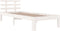 vidaXL - Bedframe - massief - hout - wit - 90x190 - cm