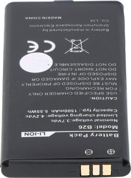 Accu geschikt voor Caterpillar CAT B26 outdoor mobiele telefoon, Li-Ion, 3,7 volt 1500mAh