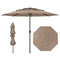Coast Lichtbruine Tafelparasol 300 cm - 3-Lagen Zonnescherm - Kantelmechanisme