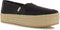 TOMS Valencia - Dames Espadrilles - Zachte stof met elastiek - Zwart - Maat 37