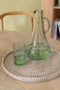 J-Line karaf - glas - transparant/groen