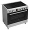 ETNA FI590RVS - Inductiefornuis 5 kookzones 105 liter RVS