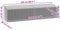 vidaXL - Tuinbox - 220x50x58 - cm - poly - rattan - zwart