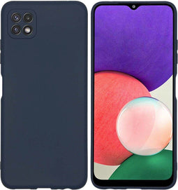 iMoshion Hoesje Geschikt voor Samsung Galaxy A22 (5G) Hoesje Siliconen - iMoshion Color Backcover - Donkerblauw