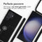iMoshion Hoesje Geschikt voor Samsung Galaxy S23 Ultra Hoesje Met Koord - iMoshion Siliconen design hoesje met koord - Zwart / Dandelion Black
