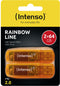 Intenso Rainbow Line - USB Stick 64GB - Lezen 28MB/s Schrijven 6,5MB/s - Oranje (2 stuks)