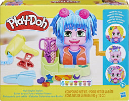 Play-Doh Haarsalon - Speelset met 6 potjes boetseerklei - Inclusief haardroger en accessoires (6 stuks)